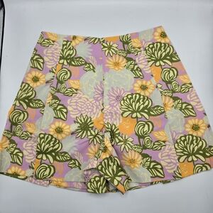 NEW Tory Burch Performance Pleated Golf Skort Orchid Bouquet Floral Print Size 0